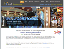 Tablet Screenshot of hotel-georgenberg.de